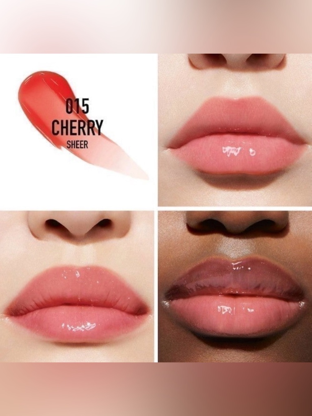 NEW [Dior] Addict Lip Maximizer Liquid Lip Plumping Gloss in #015 Cherry - Picture 3 of 9